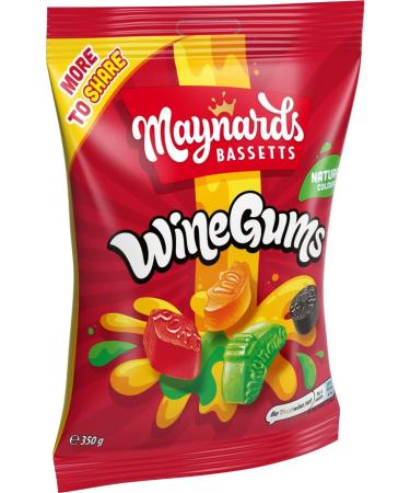 Maynards Bassetts Winegums 350g - Delicious Chewy Fruit Candy - Buy Online on GoSupps.com