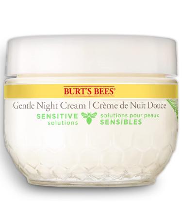 BURT'S BEES Calming Night Cream with aloe and Rice milk,1.8 oz Night Cream for Sensitive Skin 1.80 Ounce (Pack of 1)