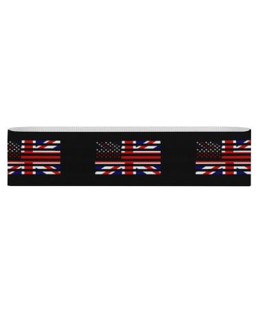 Britain U.S Flag Yoga Workout Bands Comfort Legs Booty Resistance Straps Physical Therapy Aids