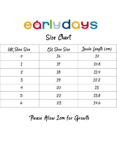 Baypods B617 T Bar Petal Punch Pre Walker Baby Shoes - Soft Faux Leather, Made in England - Sky Blue (Size 1 UK) - Buy Online on GoSupps.com