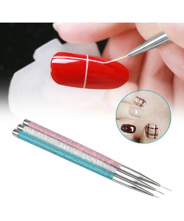 Nail Art Brush Pen 3 Size Nail Art Pen Set Designer/Makeup Artist Manicure Tool - Buy Online on GoSupps.com