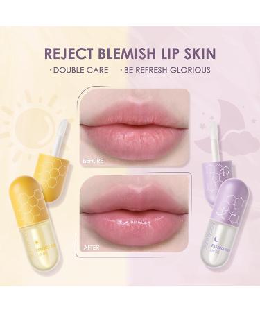 Buy Lip Care Serum: Day & Night Moisturizing Lip Plumper Set - Enhancing Balm for Fuller Lips Fine Lines & Wrinkle Reduction | International Shipping Available - Buy Online on GoSupps.com