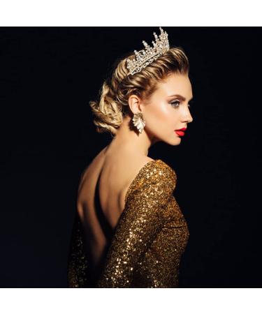 Tobatoba Gold Crown for Women - Crystal Tiara for Birthday, Wedding, Prom, Quinceanera & Halloween Cosplay - Buy Online on GoSupps.com