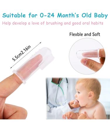 6-Piece Baby Toothbrush Set | U-Shape & Finger Toothbrushes | 360 Childrens Silicone Brush for Ages 0-12 - Buy Online on GoSupps.com