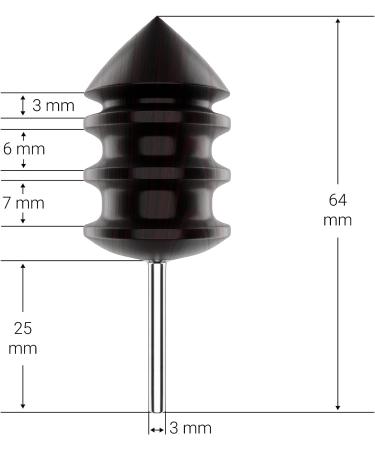 Sandalwood Leather Burnisher Bits 2-Pack for Rotary Tools - Pointed Tip & Multi Grooved Tips for Clean Edges in Leathercraft (Set A) - Buy Online on GoSupps.com