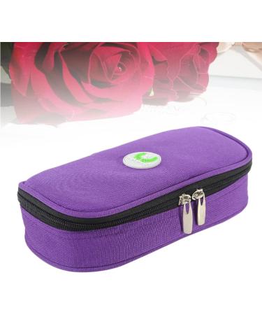 Healifty Insulin Cooler Bag - Portable Purple Travel Storage for Camping - Ice Organizer for Diabetes Care - Buy Online on GoSupps.com