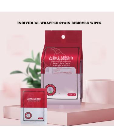 Stain Removal Wet Wipes Portable Emergency Stain Removal Wet Wipes Clothing Stain Removal Wipes Indvidually Wrapped Cleaning Wipes 20PCS/Bag (3Bag) - Buy Online on GoSupps.com