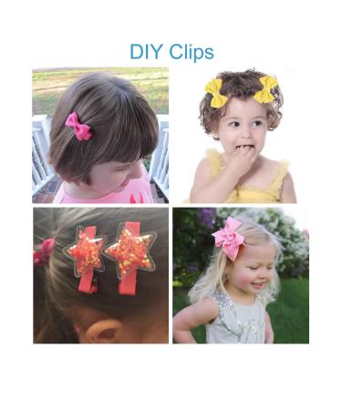 40 Pack 5cm Fabric Lined Alligator Duckbill Hair Clips for DIY Crafts - Perfect Baby Girl & Children's Accessories - Buy Online on GoSupps.com