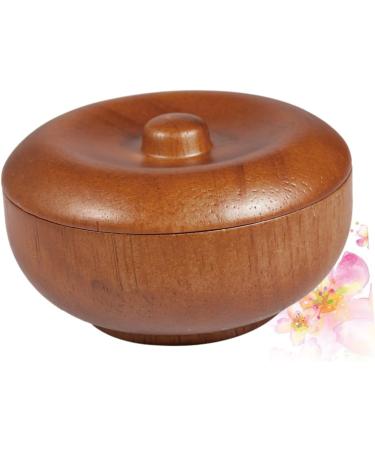 Magiclulu Men's Shave Soap Shell - Wooden Shaving Brush Bowl with Lid | Premium Bamboo Shaving Cream for Men - Buy Online on GoSupps.com