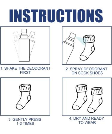 KOAHDE Sock Antibacterial Deodorant Spray Shoe and Sock Deodorant Foot Odor Eliminator Shoe & Sock Antibacterial Deodorant Spray Natural Shoe Deodorizer Shoe Socks Deodorant Spray Sweat Odor 30ML - Buy Online on GoSupps.com
