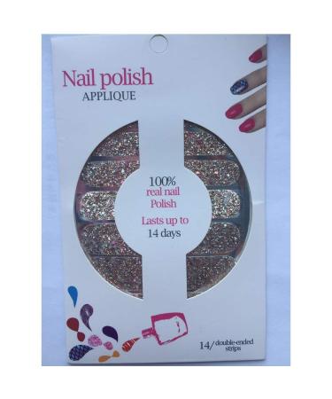 BornBeauty Glitter Nail Wraps - 5pcs Polish Decal Strips with Nail File - Adhesive Shine Nail Art Stickers Manicure Kit for Women and Girls - Buy Online on GoSupps.com