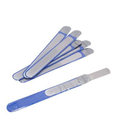 Joselin 6 Pieces Stainless Steel Nail File Double-Sided Diamond Nail File Metal Nail File Manicure File for Family and Travel