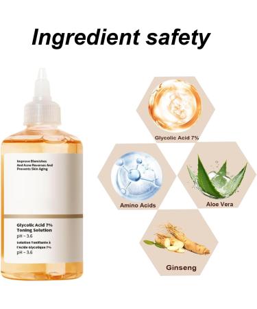 Glycolic Acid 7% Toning Solution Glycolic Acid Toner Glycolic Acid 7% Toning Resurfacing Solution Moisturize & Strengthen Skin Exfoliating Glycolic Acid 7% Toning Solution 240 ml - Buy Online on GoSupps.com