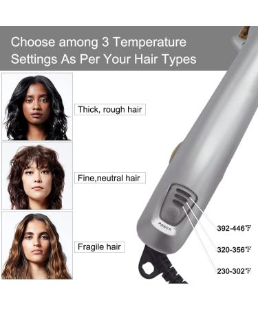 Fast Heat Styling Tool: Multi-Functional Dual Voltage Iron for Straight/Curly Hair - Travel Curling Iron (Yellow) - Buy Online on GoSupps.com