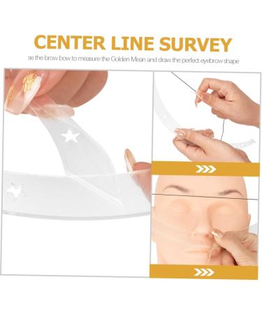 Angoily 1 set Acrylic Positioning Ruler Balance Tool Bow Eyebrow Kit Level Bow-shaped Shaping Auxiliary - Buy Online on GoSupps.com