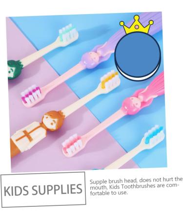 Angoily 8-Pack Children's Toothbrushes - Brightening Travel Toothbrush for Toddlers & Kids with Rubber Protection - Buy Online on GoSupps.com