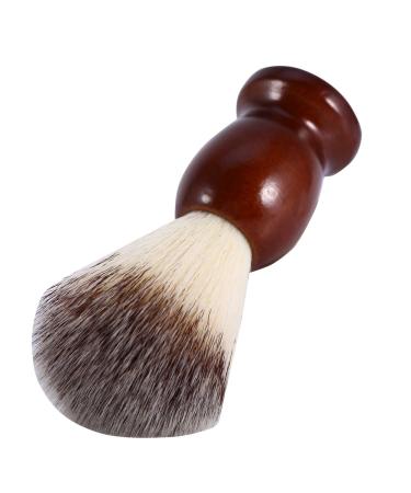 Yusat Professional Shaving Brush for Men | Nylon Hair Beard and Facial Cleansing Tool | Premium Wooden Handle Barber Brush - Buy Online on GoSupps.com