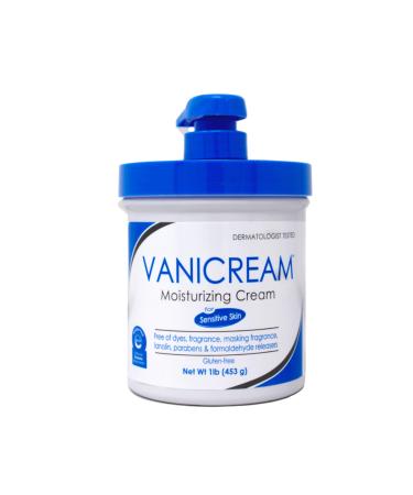 Vanicream Moisturizing Skin Cream with Pump Dispenser 1 lb / 453 g by Vanicream