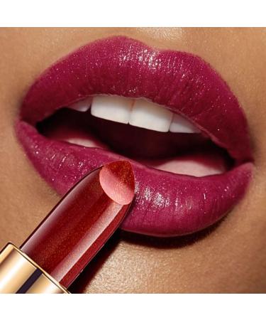 METINFUS Lipstick - Shiny Metallic Finish - Moisturizing Gloss - With Shiny Surface - Creamy Texture - Lip Care for Moisturizing Lips - Long Lasting (01#) - Buy Online on GoSupps.com