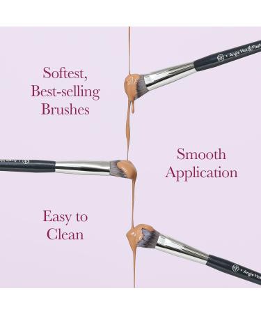 ANGIE HOT & FLASHY 7PC Brush Set | Best Foundation Concealer Bronzer Blush & Highlighter Makeup Brushes | International Shipping Available - Buy Online on GoSupps.com