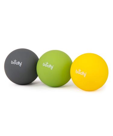 Bodhi fascia set: 3 massage ball set |Flexible fascia ball set for self-massage |Massage balls for the whole body6.5 cm diameter 3 balls