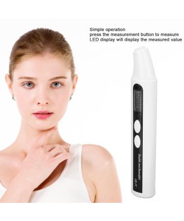 Zjchao Face Skin Tester & Analyzer - Digital LED Display Moisture Detector with Biosensor Technology for Home Salon & Travel - Buy Online on GoSupps.com