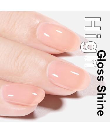 AILLSA Nude Gel Polish - Light Rose Pink Skin Color Sheer Nail Polish 15ml - Buy Online on GoSupps.com