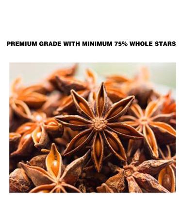 16oz Whole Star Anise Pods - 100% Natural Chinese Spice for Baking, Cooking, and Tea - Buy Online on GoSupps.com