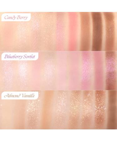 Dasique Shadow Palette 20 Blueberry Sorbet - Vegan & Cruelty-Free | 9 Blendable Shades with Glitters - Buy Online on GoSupps.com