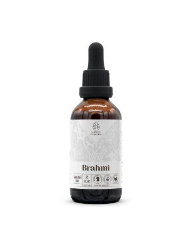 Brahmi Alcohol-Free Natural Tincture Extract, Immune System Booster, Liquid Drops Made from 100% Brahmi (Bacopa monnieri) Dried Herb (2 fl oz) 2 Fl Oz (Pack of 1)