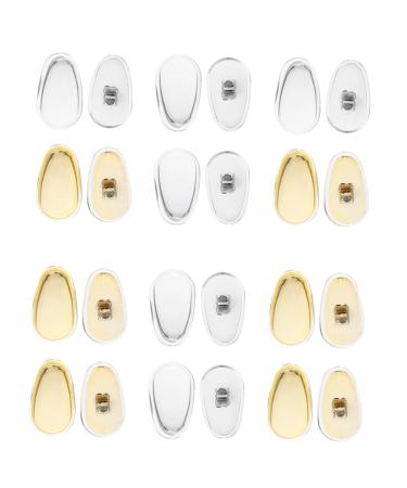 Lurrose glasses 12 pairs of glasses nose pads sunglasses-nose pads oval glasses.