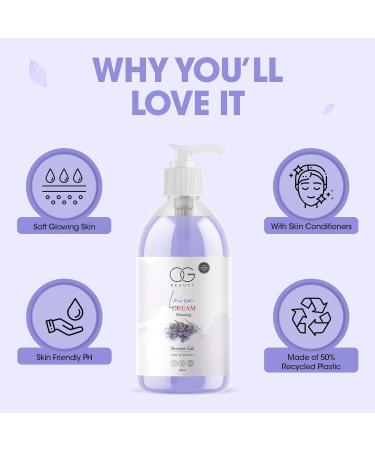 Laven Dream Relaxing Shower Gel - Calming Lavender Infusion for Unisex | 300 ML Buy Online Internationally - Buy Online on GoSupps.com