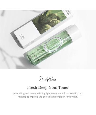 Dr. Althea Fresh Deep Noni Toner & Lotion - Hydrating Vegan Formula for Acne Dark Spots & Fine Lines with Hydrolyzed Hyaluronic Acid - Buy Online on GoSupps.com