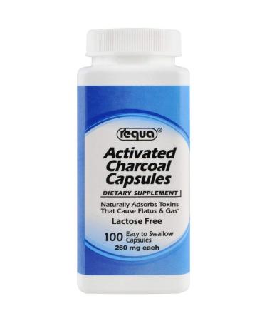 Requa Activated Charcoal Capsules 100 ea (Pack of 3)