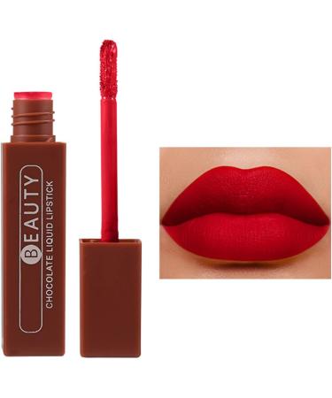 TianWlio Women's Makeup - Liquid Lipstick - 2 ml - Matte and Long-Lasting - Lipstick - Gloss - Chocolate - Waterproof Lip Balm - Buy Online on GoSupps.com
