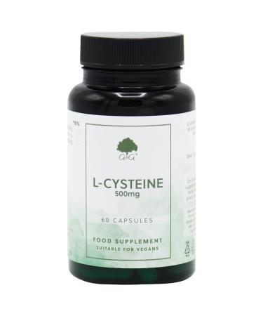 L-Cysteine Capsules | 500mg L-Cysteine per Capsule | Individual Amino Acid | 120 Vegan Capsules | G&G Vitamins