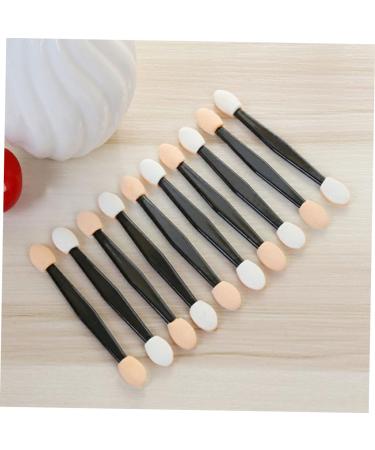Ipetboom 50 Pcs Makeup Applicators Professional Double- End Eyeshadow Cosmetic Makeup Brush Size 1 Black - Buy Online on GoSupps.com