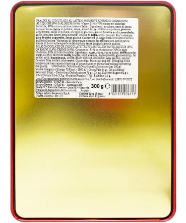 Italian Gourmet E.R. Alberti Magic Witch Assorted Tin Box 300g approximately 23 assorted chocolate pralines in an elegant vintage collectible tin box - Buy Online on GoSupps.com