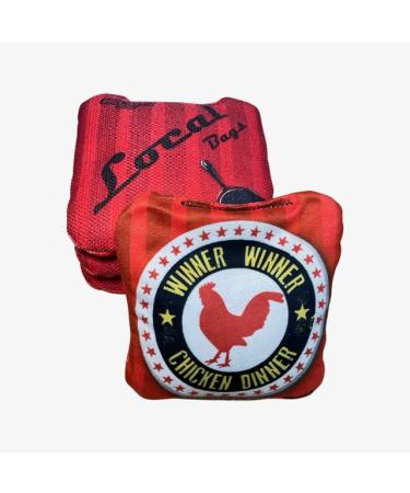 Local Bags 2022-2023 American Cornhole League Comp Approved. -Mamba Series- Set of 4 Bags- Double Sided Stick and Slick Professional Style Cornhole Bags. Made in USA 23ChickenDinner