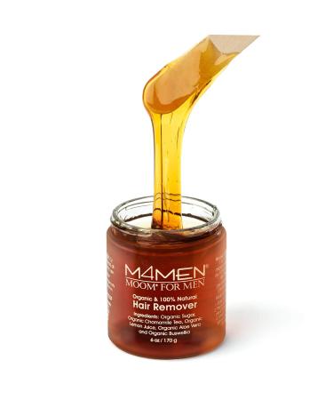 MOOM Organic Body Hair Removal for Men - Natural Sugar Wax with Aloe Vera & Chamomile - Buy Online on GoSupps.com