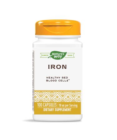Nature's Way Iron 18 mg 100 Capsules