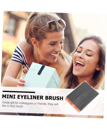 Hemoton 100pcs Disposable Eyeliner Brush Facial Tool Artificial Fiber Brush Lip Thin Eyeliner Brush Plastic 9x6.5cm Black - Buy Online on GoSupps.com