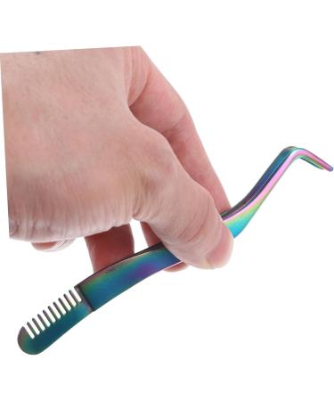 minkissy Eyelash Tweezers with Comb Eyelash Tweezers Comb Lash Comb for Eyelash Lash Tool Eyelash Tweezer Comb for Beginners Mascara Tool False Eyelashes Comb Stainless Steel Eyelash Comb - Buy Online on GoSupps.com