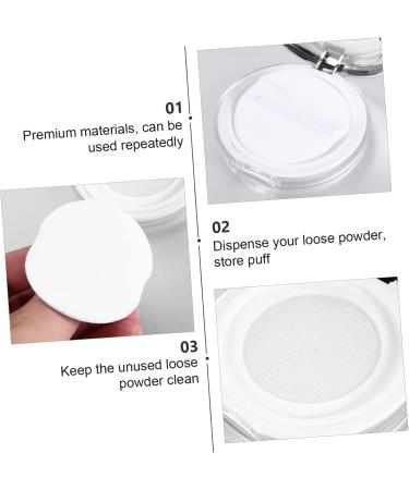 POPETPOP 4 Pcs Loose Powder Box Mini Containers Bath Powder Case 5g Powder Case Sample Travel Ultra Thin 7.5x7.5cmx2pcs Silverx2pcs - Buy Online on GoSupps.com
