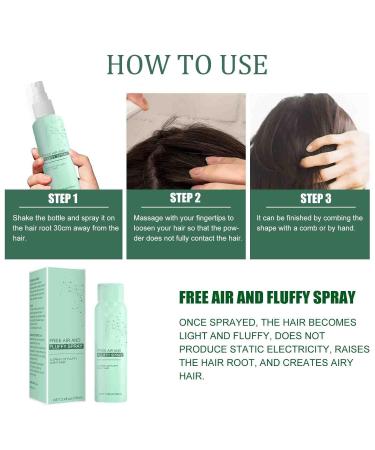 Hair Spray Quick Volume Long Lasting Refreshing -Free Air and Fluffy Fluffy Volumizing Oil-Control Volume Lift (3PCS) - Buy Online on GoSupps.com