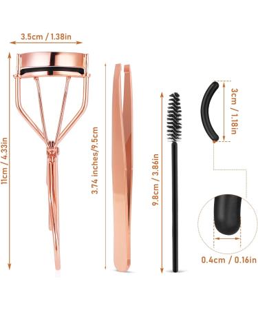 WLLHYF Eyelash Curler Kit - Professional Beauty Tool for Dramatically Curled Eyelashes - Includes Built-in Comb, Tweezers, and 10 Replacement Pads - for Women and Girls - Buy Online on GoSupps.com