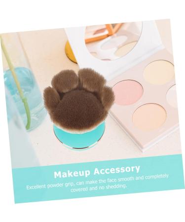 Healeved 1pc Cat Claw Loose Powder Brush Powder Blush Brush Makeup Supplies Fluffy Loose Powder Foundation Brush Makeup Brush Foundation Brush for Liquid Makeup Cream Blush Artificial Fiber 6.5x4.5cm Green - Buy Online on GoSupps.com
