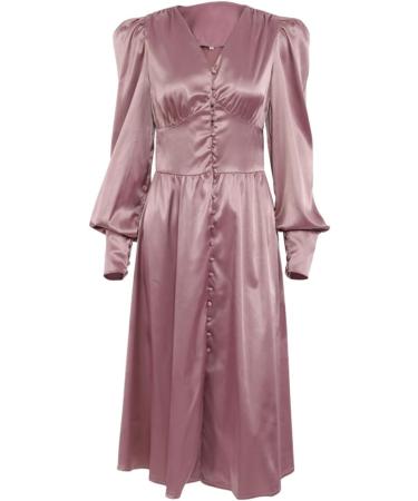 Shop Hanxiulin Ladies Mini Dress - Sexy O-Neck Evening & Leisure Dresses | Sequin Heart Neckline in Brown - Buy Online on GoSupps.com