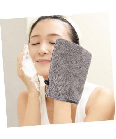 FRCOLOR 9 Pcs Fiber Makeup Remover Gloves - Travel Accessory for Men & Women - Microfiber Mitts for Easy Facial Cleansing - Grey Color - Buy Online on GoSupps.com