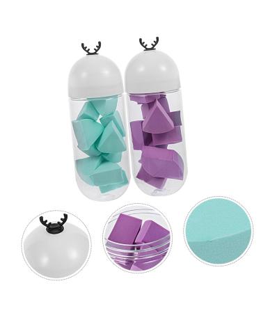 NOLITOY 2 Capsule Bottle Beauty Egg Makeup Sponges - Hydrophilic Polyurethane Blender for Flawless Foundation | International Shipping - Buy Online on GoSupps.com
